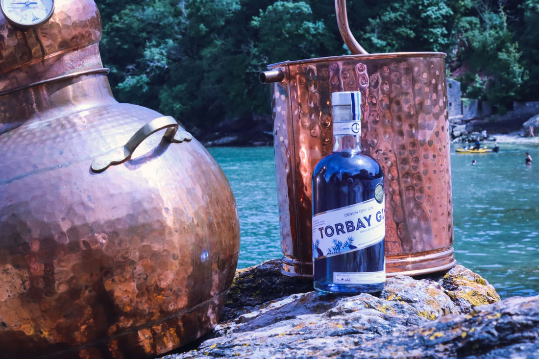 colour changing gin with gin still which our gin is made from