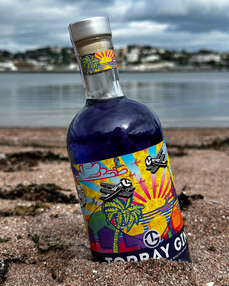 English Riviera Airshow gin in sand Torre abbey beach