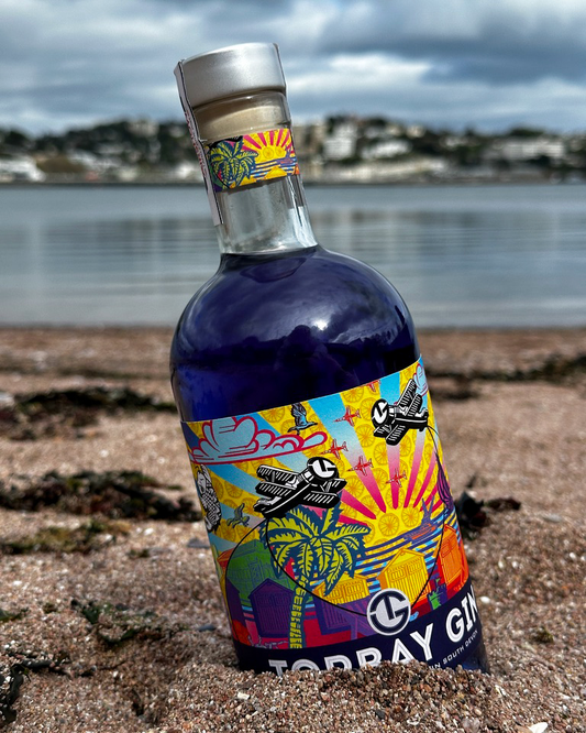 English Riviera Airshow gin in sand Torre abbey beach